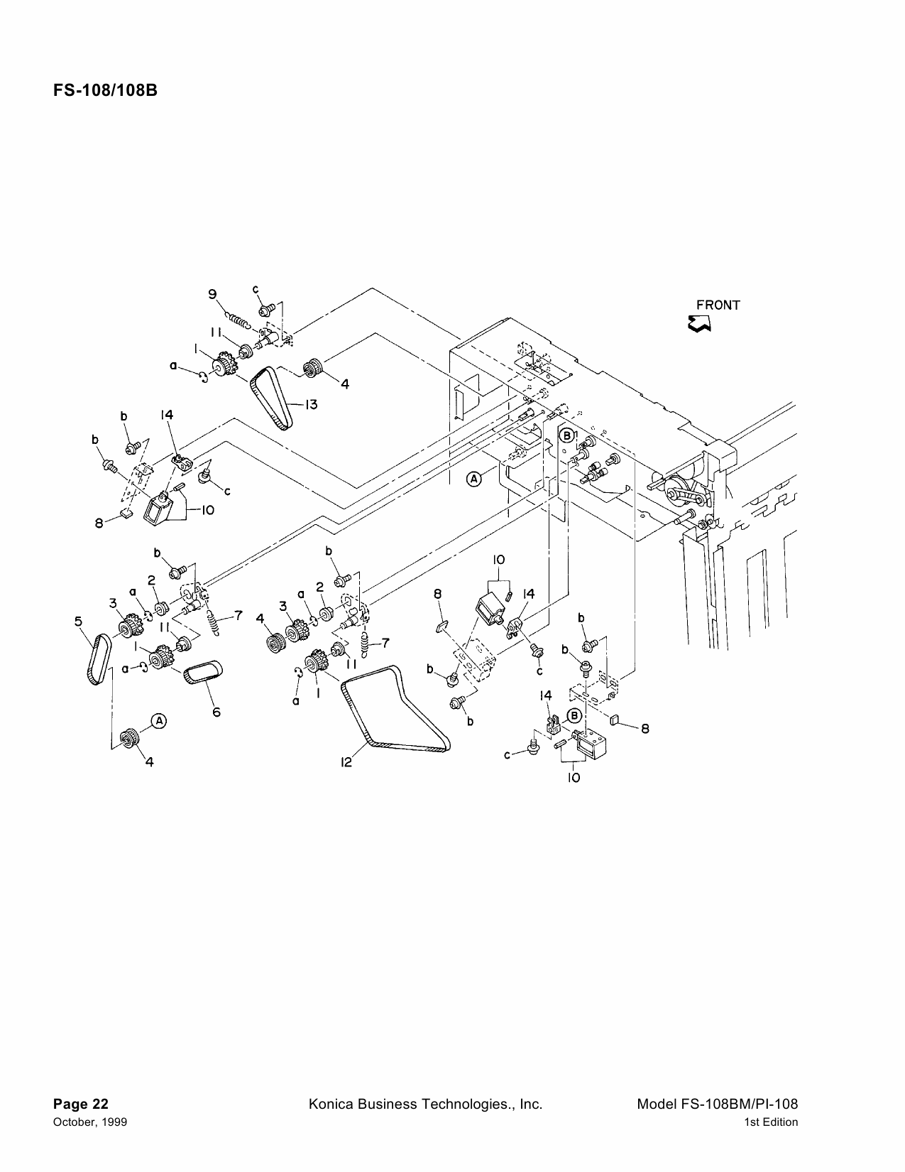 Konica-Minolta Options FS-108 FS 108B Parts Manual-4